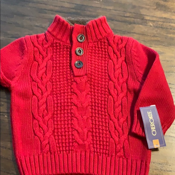 baby boy red sweater